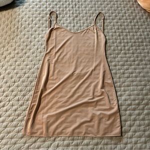 For Love and Lemons Backless Nude Slip Dress
